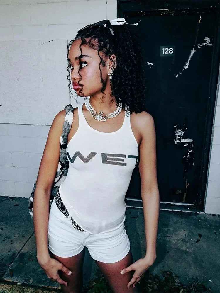 Black Bandage Punk Crop Top