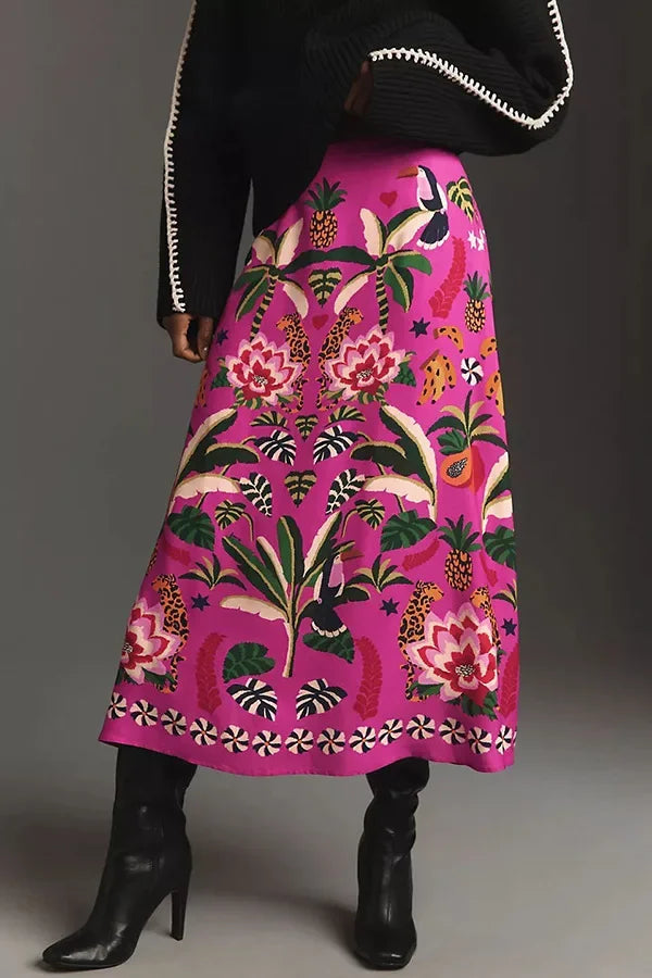 Daniela Aesthetic Dress with Flowers Chic Silhouette Collection
