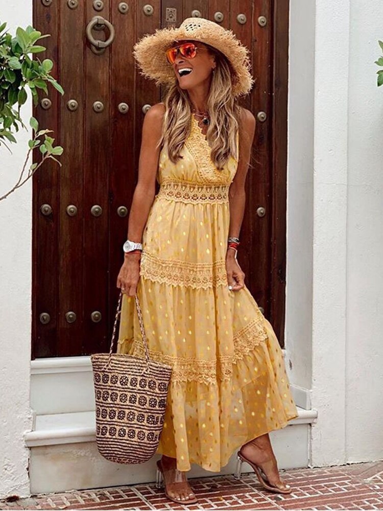 Emilia Statement Boho Stylish Dress Occasion Edit