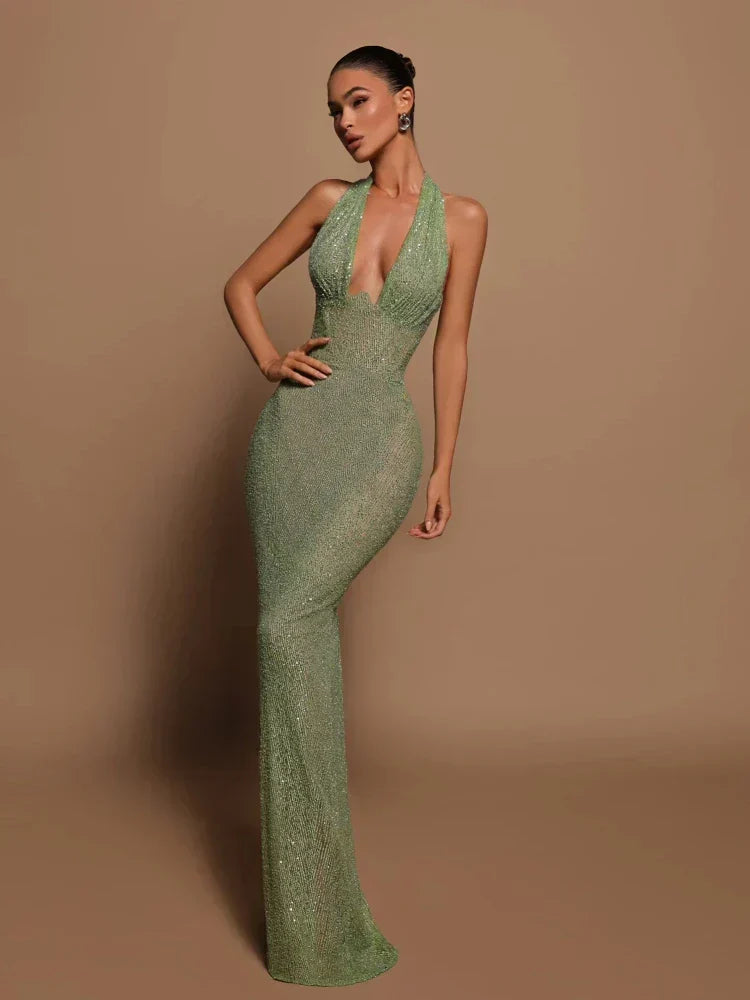 Yoselin Statement Maxi Dress for Women Boutique Collection