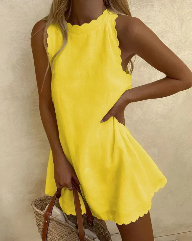 Doris Minimalist Casual Vintage Dress Chic Silhouette Collection