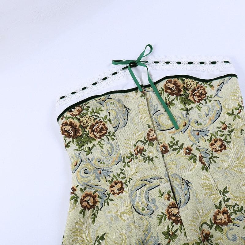 Sweetheart Corset Lace Up Front Mini Dress 14