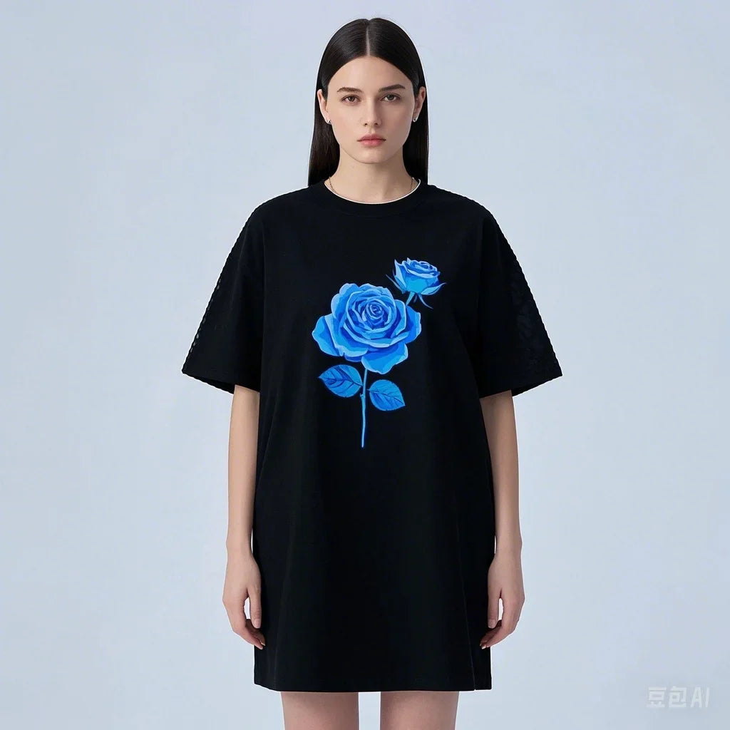 Long Style Cotton Casual Tshirt