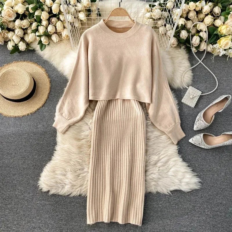 Sofia Knitted Dress And Modern Dress with Premium Casual Styling