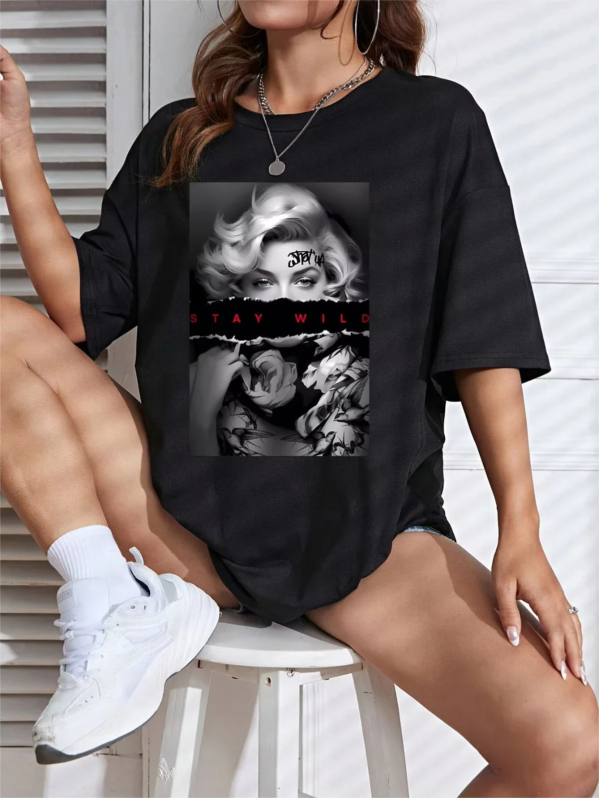 Geometric Vintage Casual Tshirt