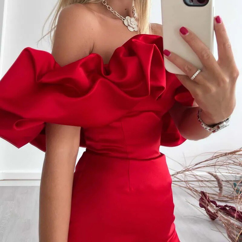 Florencia Minimalist Cocktail Dress Elevated Occasion Wear