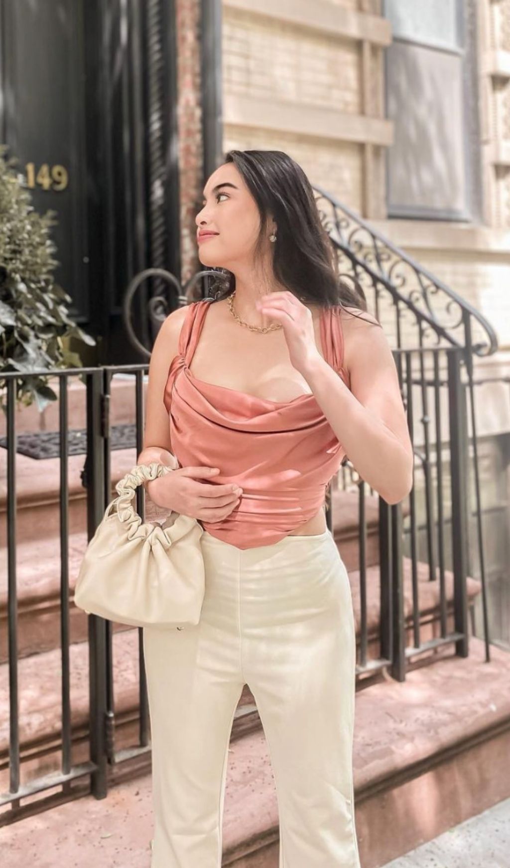 Sleeve Herring Slim-Fit Solid Pink Camesole