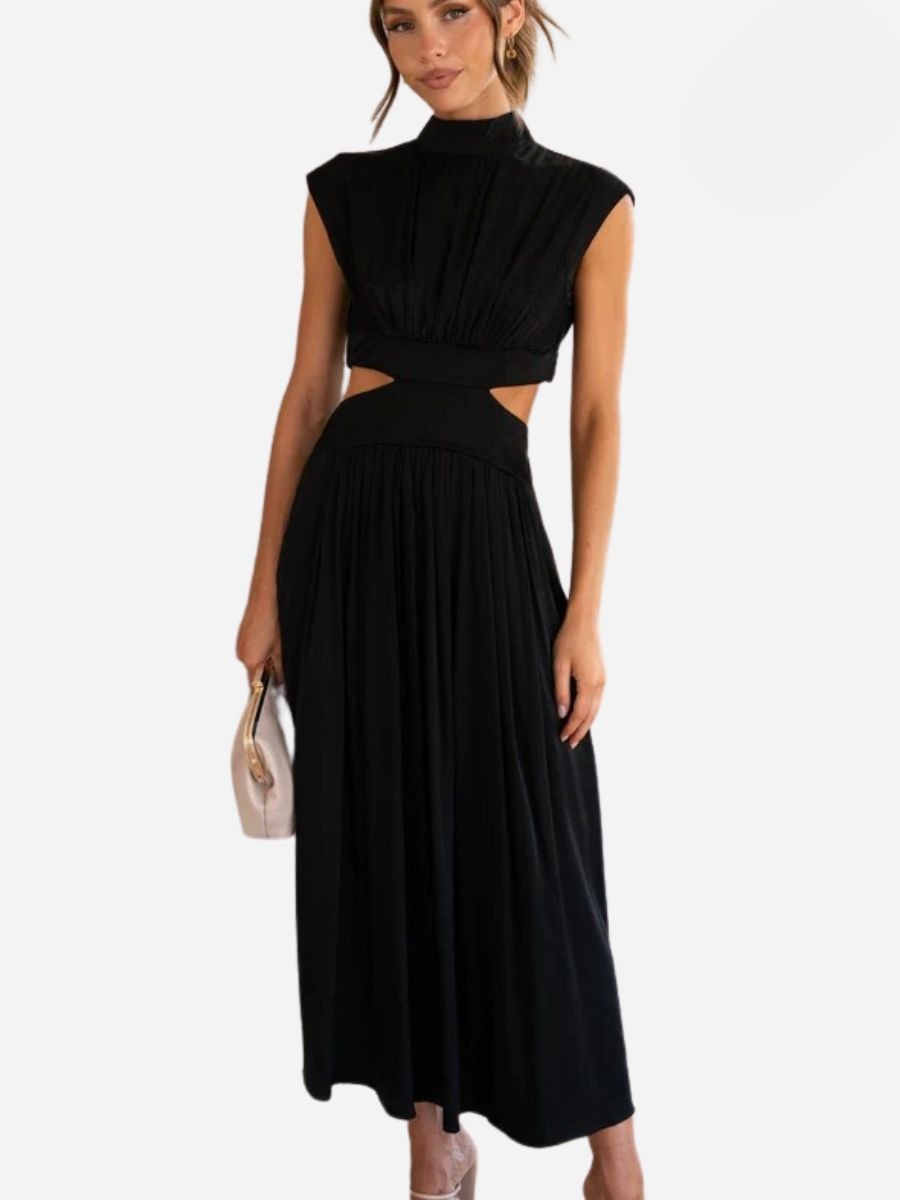 Virginia Boutique Summer Sleeveless Long Maxi Dress Chic Silhouette Collection
