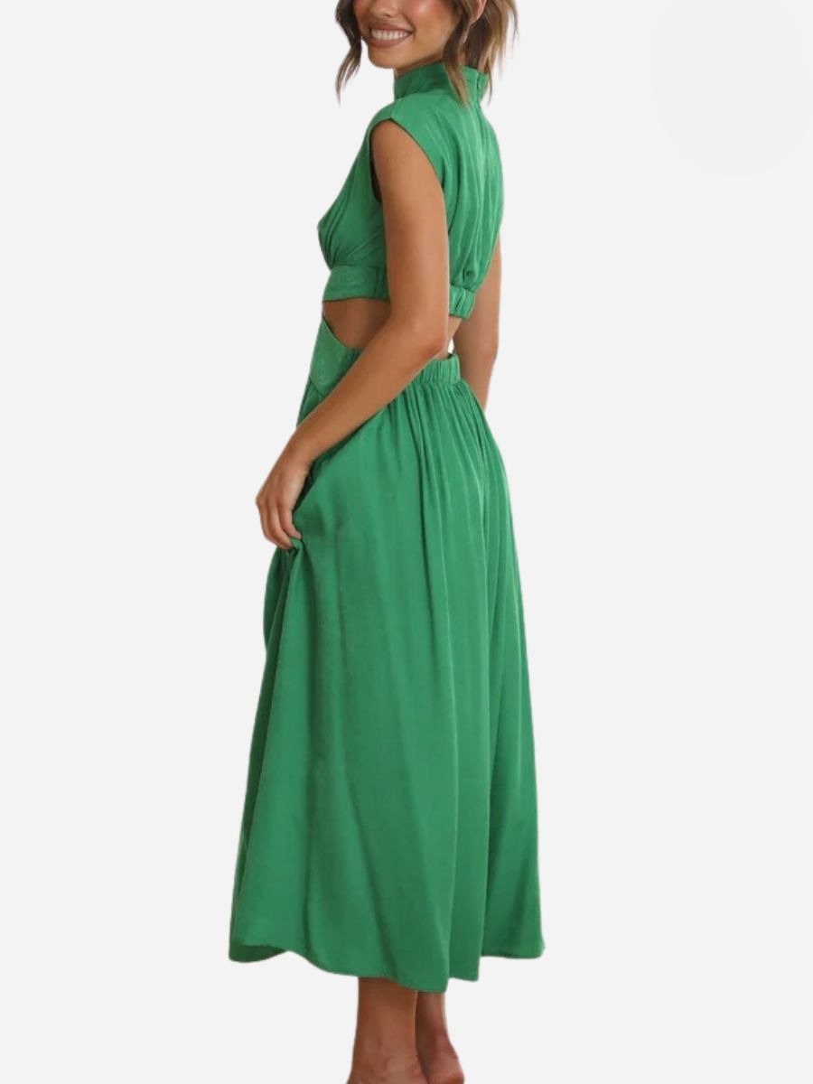 Luján Minimalist Summer Sleeveless Long Maxi Dress Boutique Collection