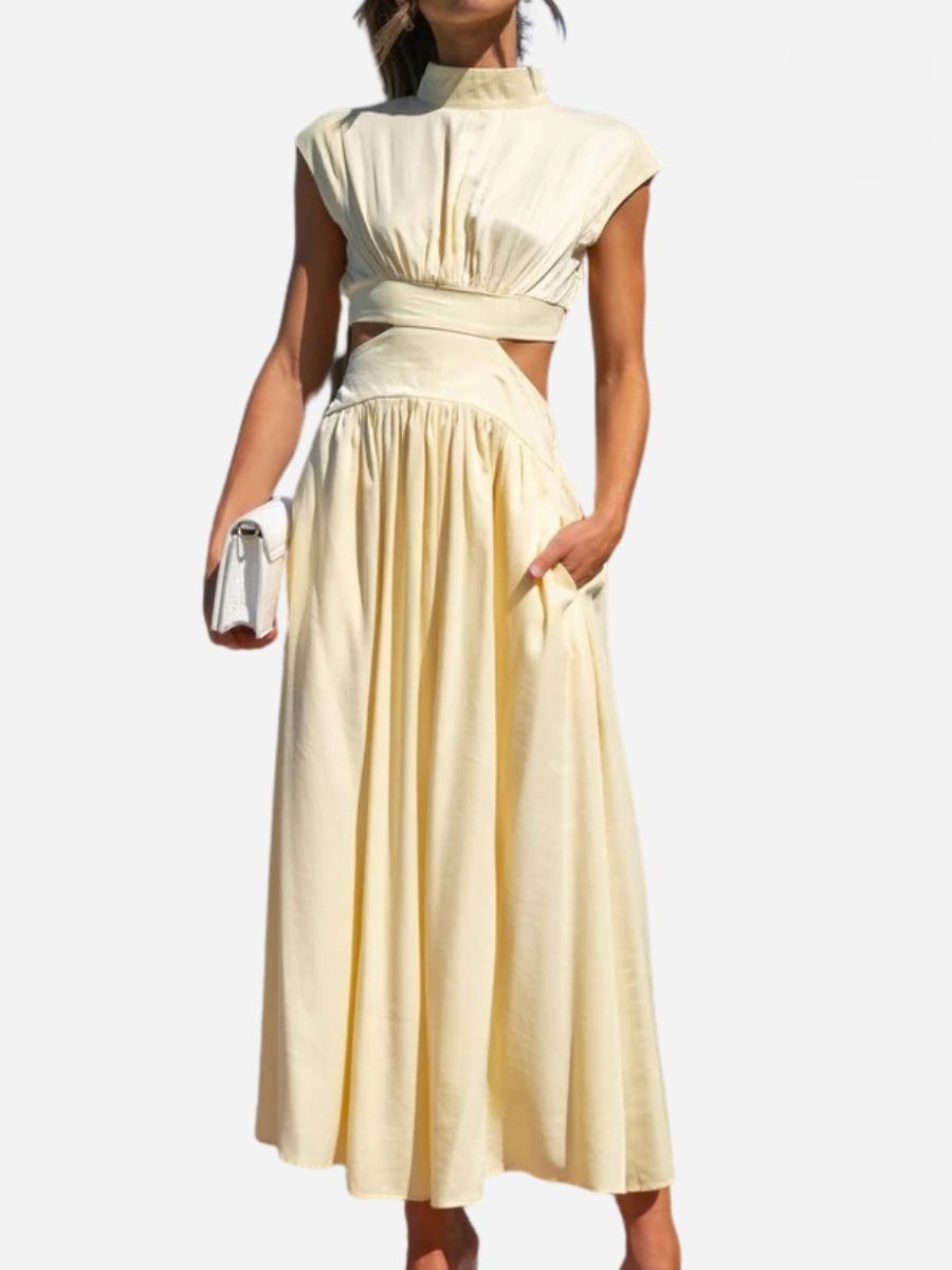 Victoria Timeless Summer Sleeveless Long Maxi Dress Elevated Occasion Wear
