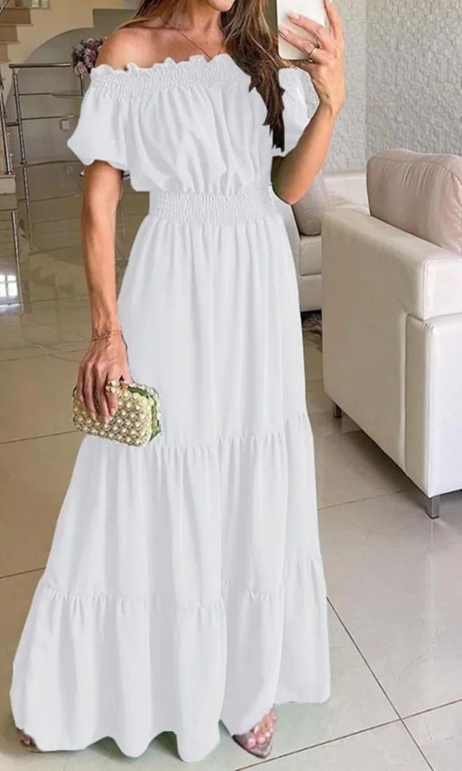 Antonella Timeless Elastic Summer Dress Evening Wear Edit