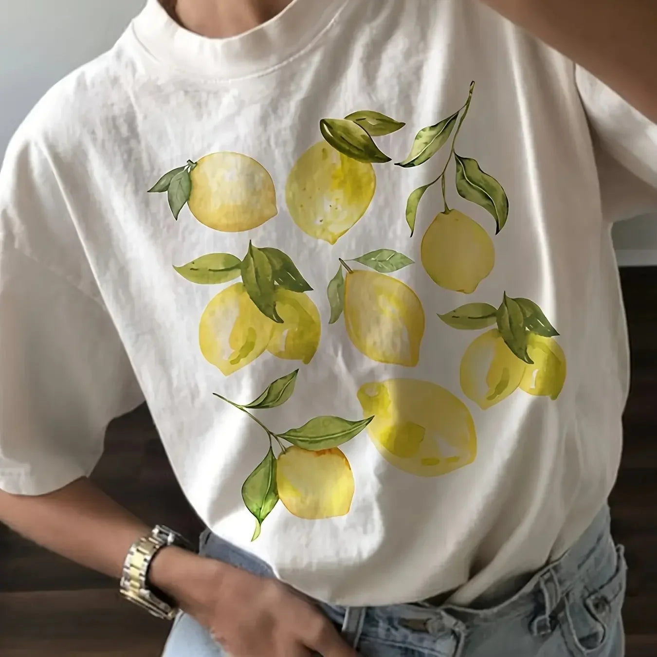 Lemon Botanical Print Tshirt