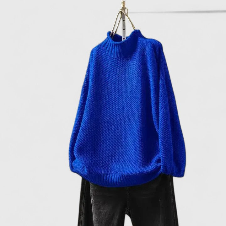 Turtleneck Long Sleeve Chunky Knit Oversized Sweater