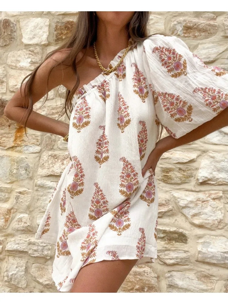 Cristina Timeless Asymmetrical Mini Dress Evening Wear Edit