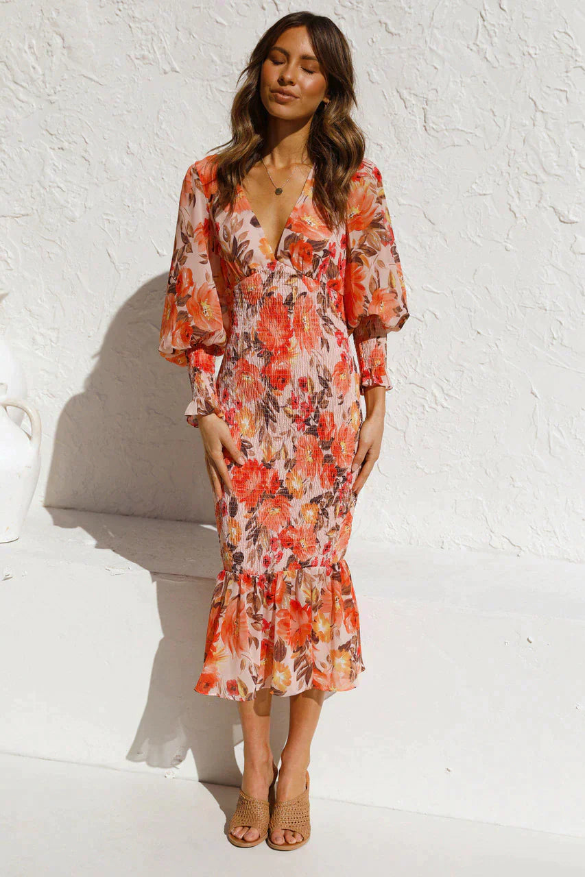Rosario Minimalist High End Summer Dress Evening Wear Edit