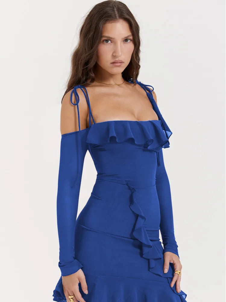 Eleanora Ruched Stylish Mini Dress