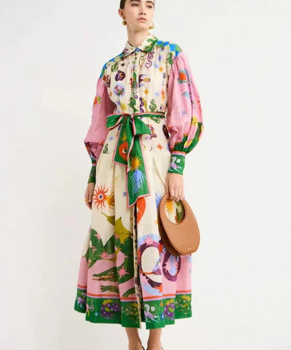 Premium Ramona Creative Printed Maxi Dress for Modern Fashion Wear