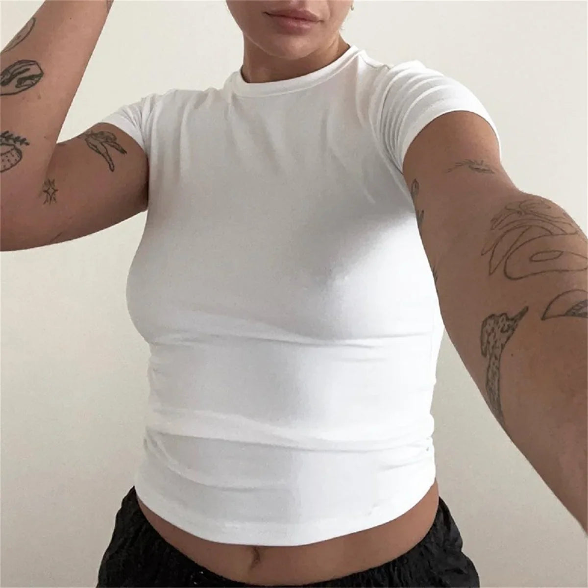 Simple Casual AllMatch Crop Top