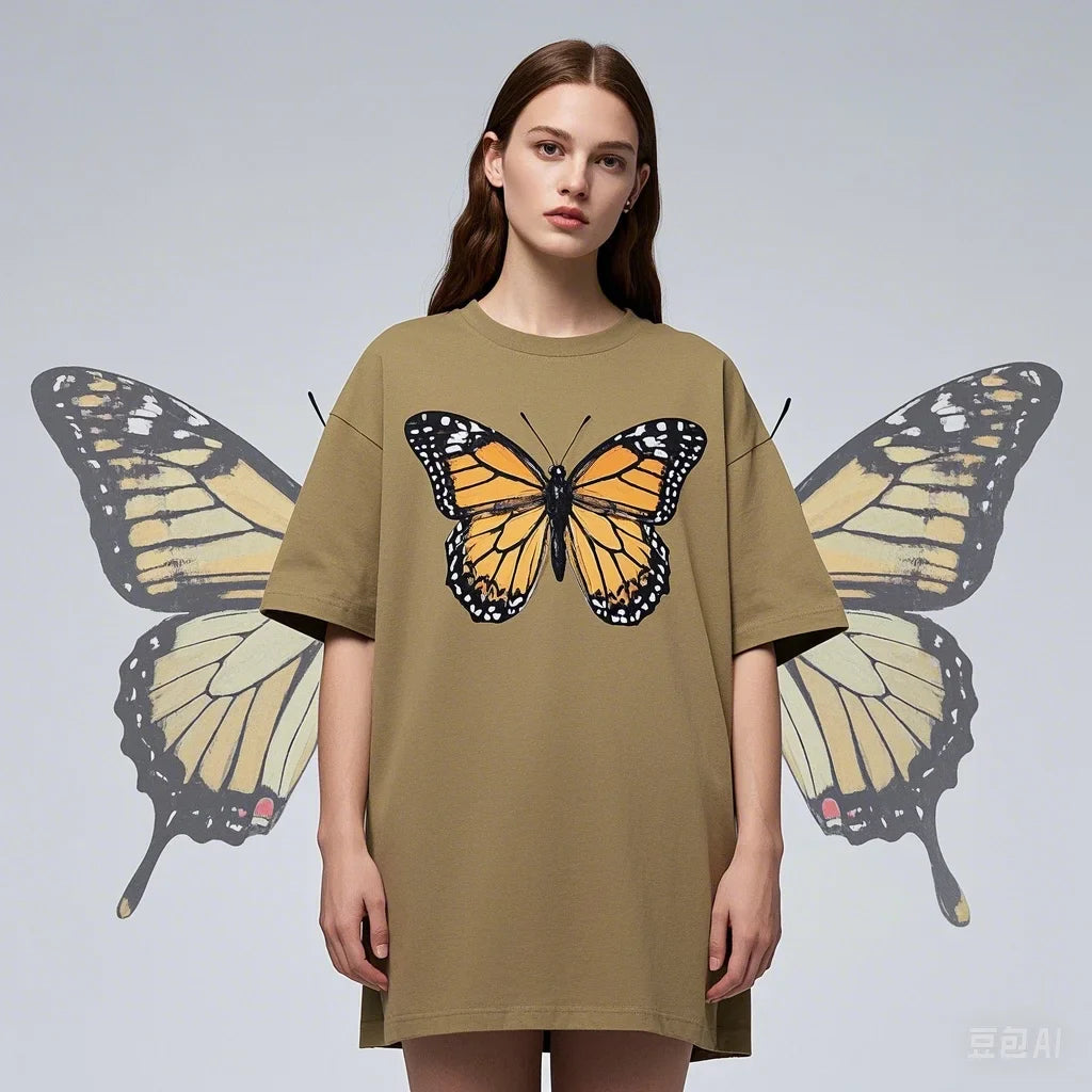 Appliqué Cotton Loose Fit Tshirt