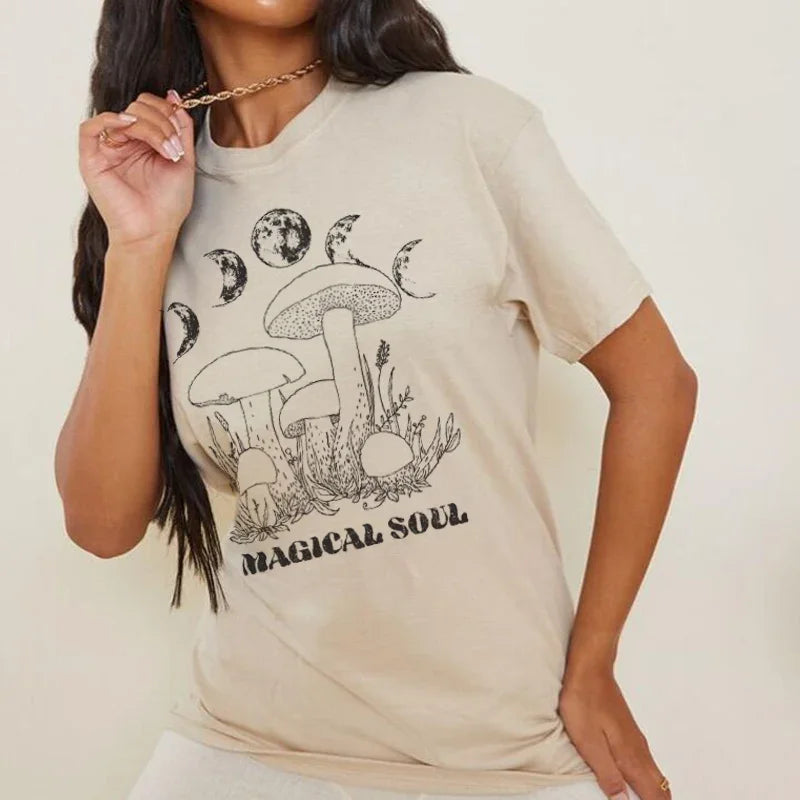 Mushroom Celestial Graphic Tshirt