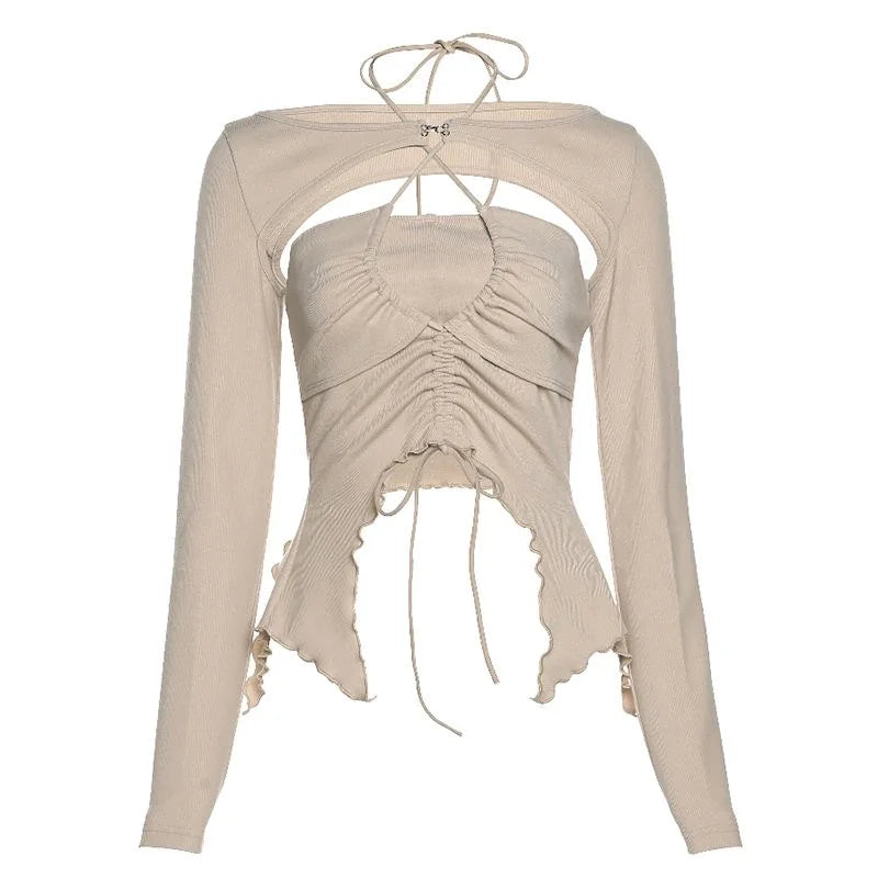 Vintage Long Sleeve Slim TShirt