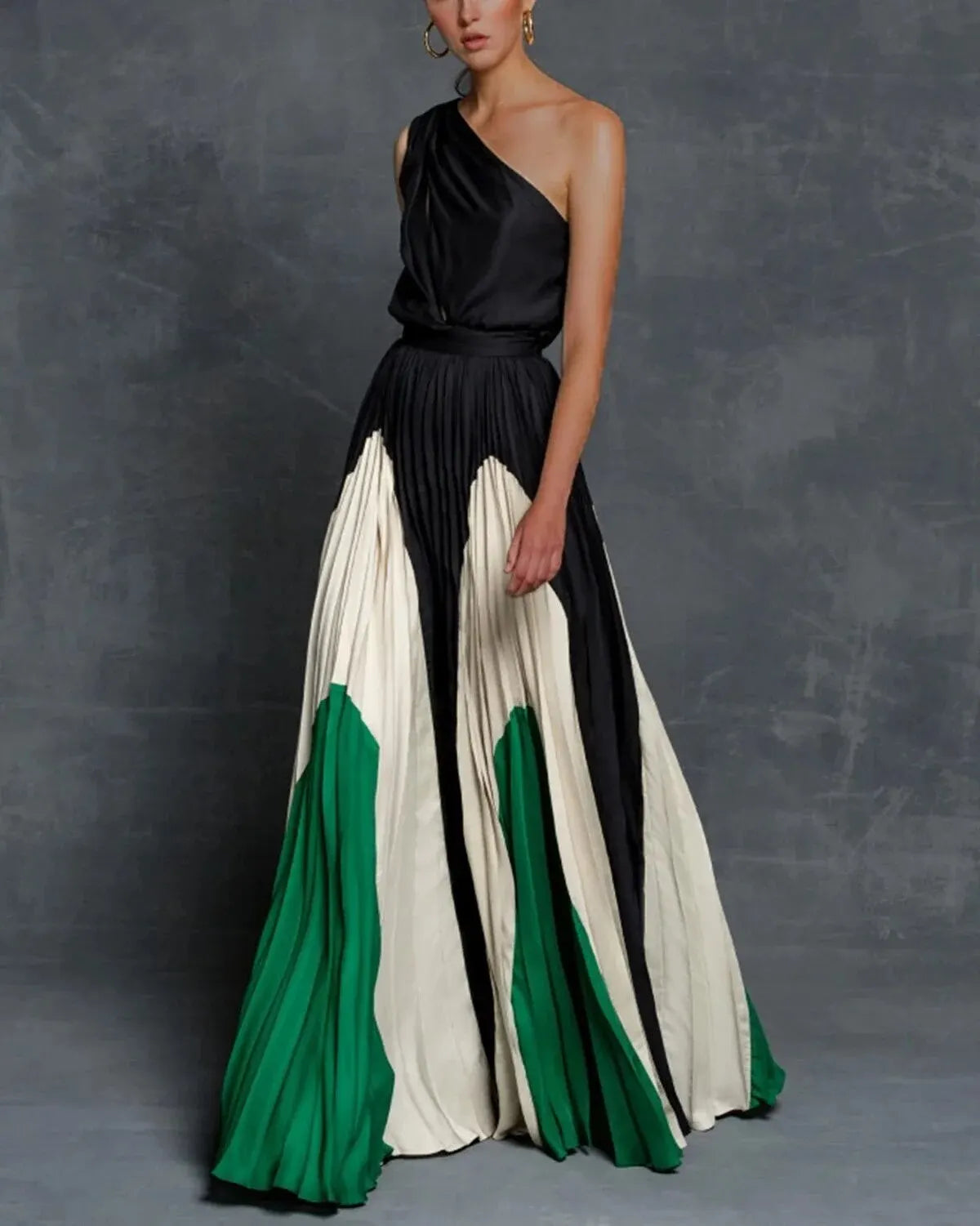 Zenaida Elevated One Shoulder Maxi Dress Boutique Collection
