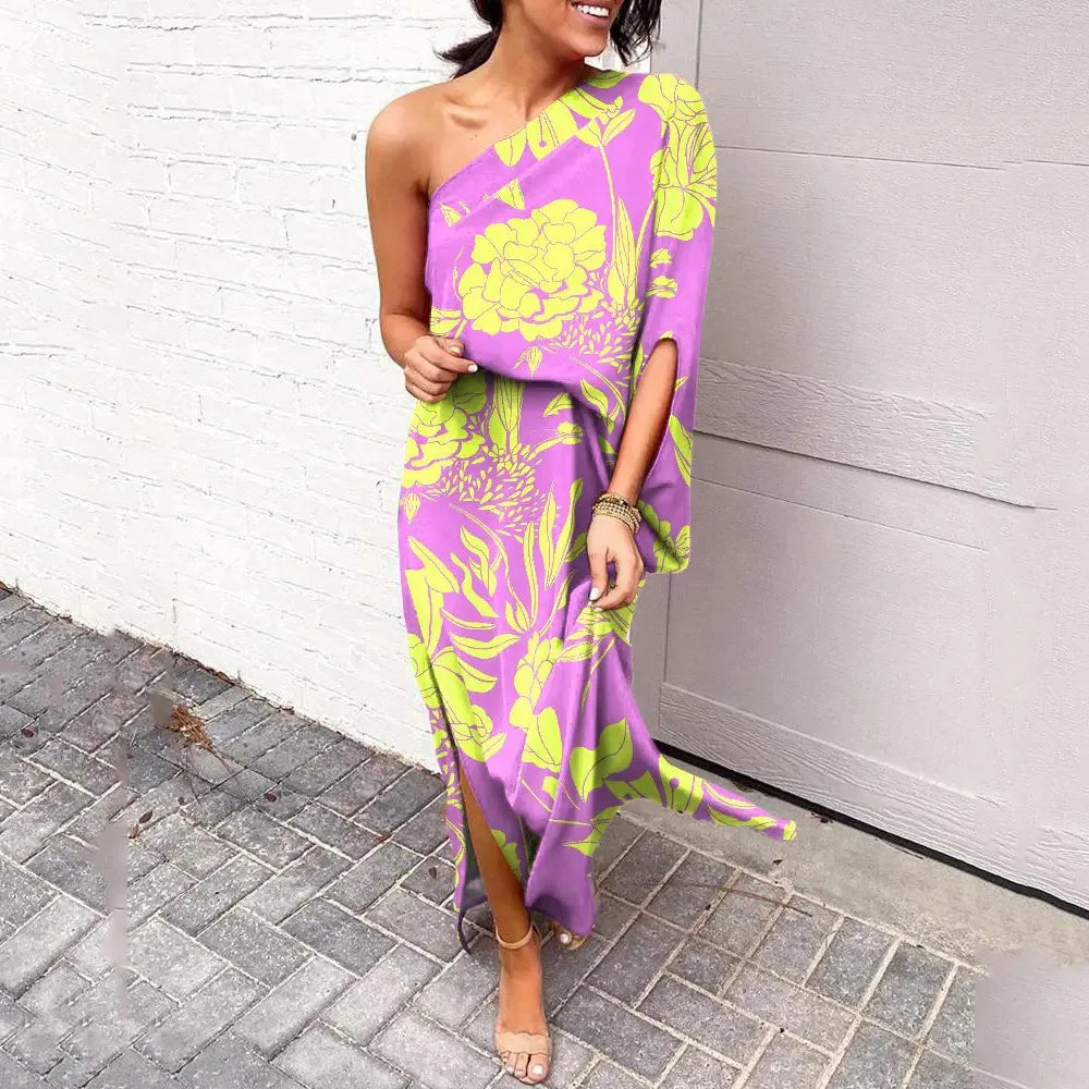 Emma Effortless Diagonal Shoulder Dresses Statement Occasion Edit