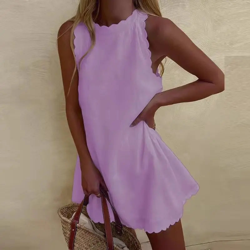 Doris Minimalist Casual Vintage Dress Chic Silhouette Collection