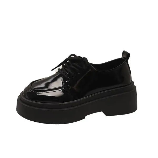 Fur Round Toe Casual Sneakers Platform AllMatch Modis Oxfords Derby Loafers