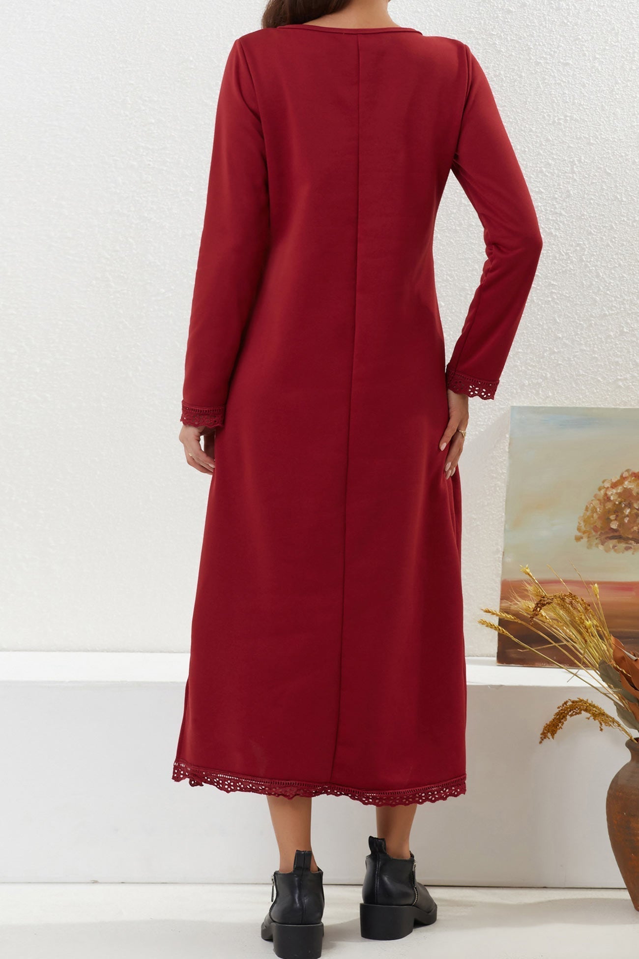 Relaxed Marta Solid Dress With Dress for Modern Fashion Wear