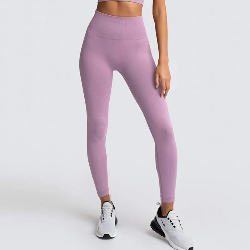 Sport Seamless High Waist Yoga Butt Lift Legging Light Purple / S