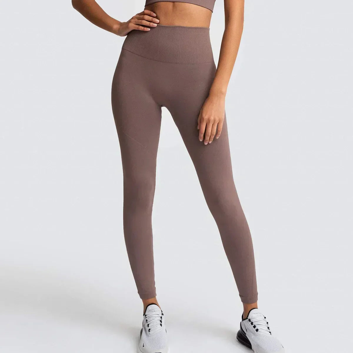 Sport Seamless High Waist Yoga Butt Lift Legging Brown / S