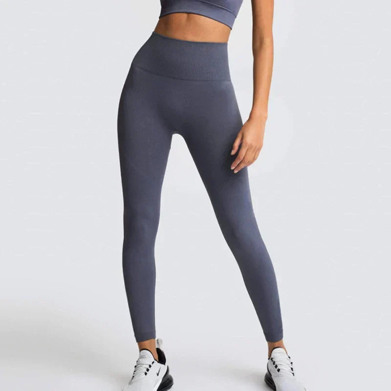 Sport Seamless High Waist Yoga Butt Lift Legging Grey / S