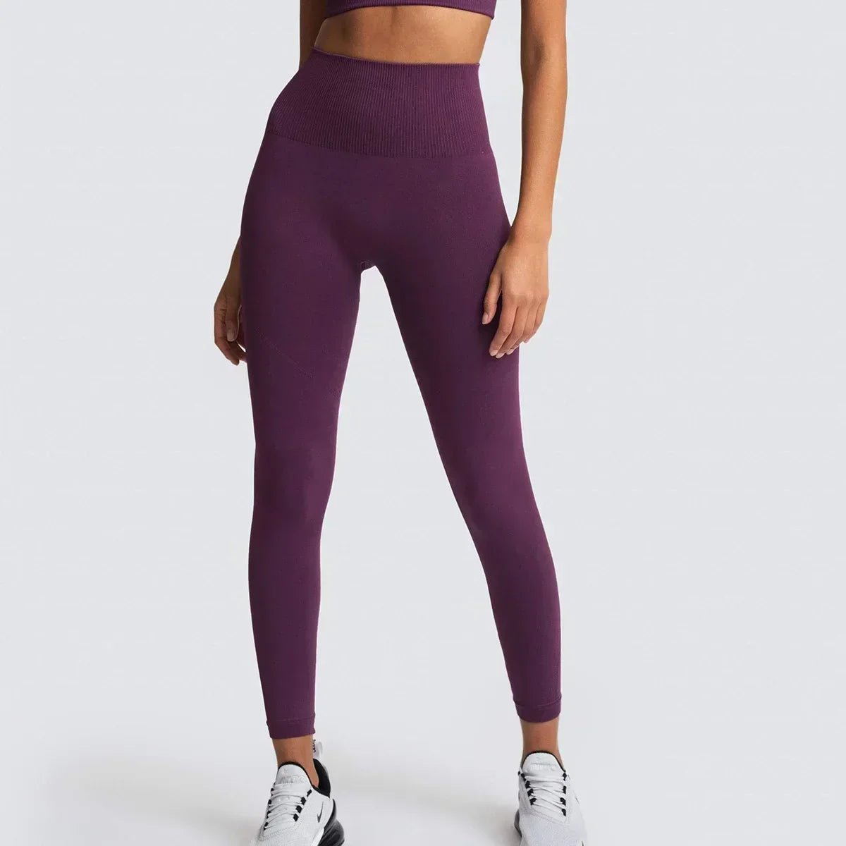Sport Seamless High Waist Yoga Butt Lift Legging Dark Purple / S