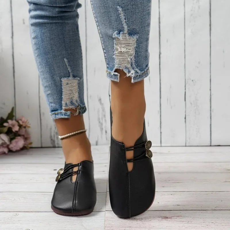 Soft Comfortable NonSlip Walking Light Fashion Leather Spring Flats Loafers