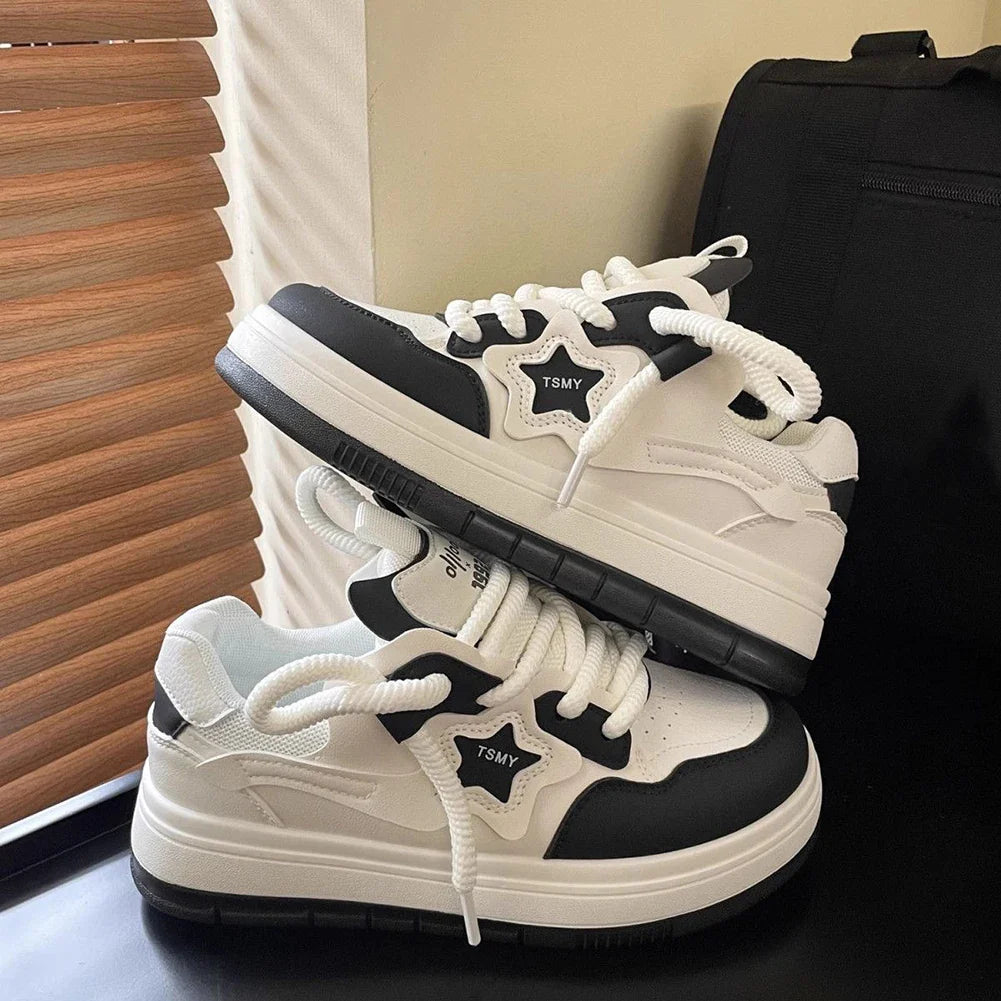 Star Walking Y2K Platform Thick Sole Casual Sport NonSlip Aesthetic Skateboard