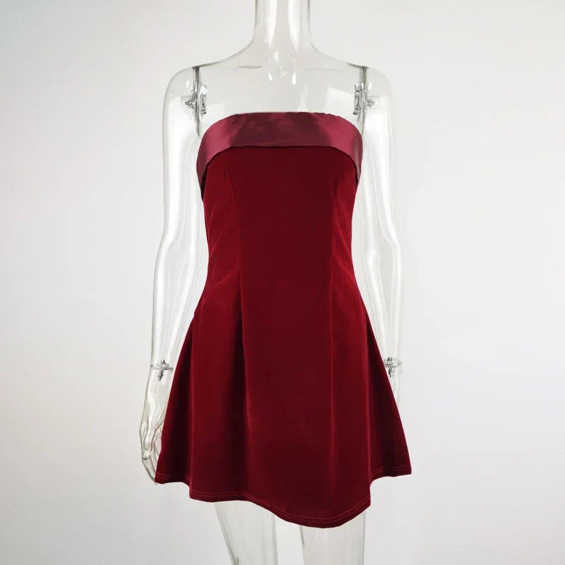 Off Shoulder Backless A-Line Short Prom Party Chic Elegant Dress Party Dress
