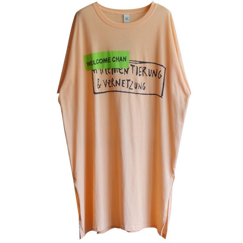 Summer Loose Letter Casual Straight Dress