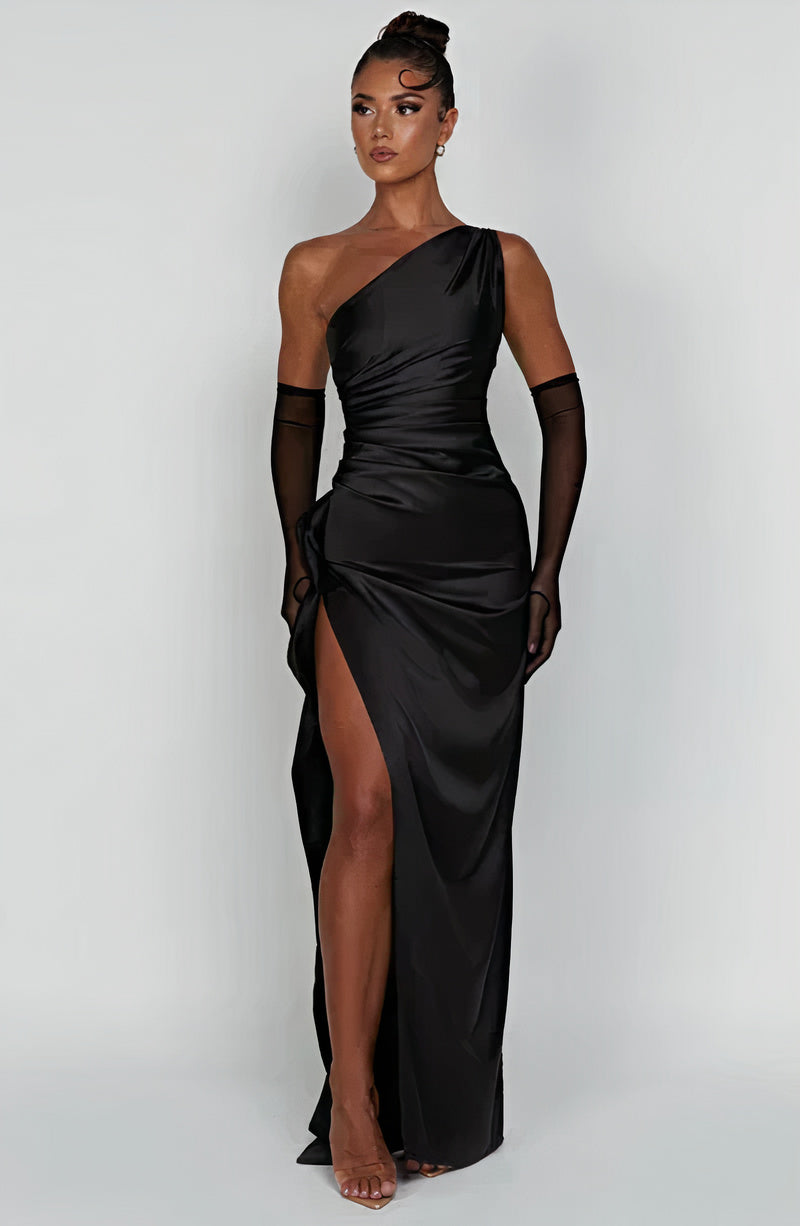 Annora Elevated Cocktail Dress One Shoulder Premium Wardrobe Essential
