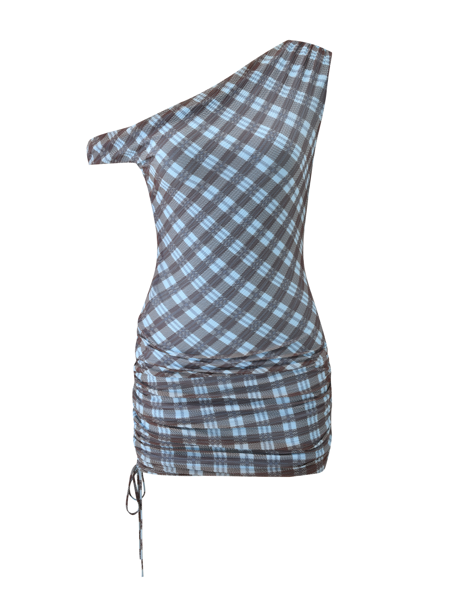 WINSLOW MINI DRESS - BLUE CHECK