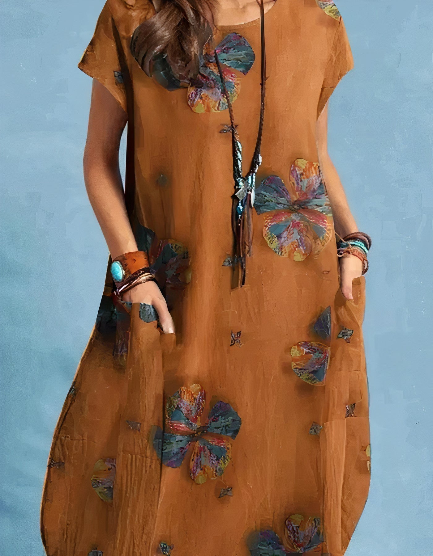 Oriana Timeless Vintage Style Midi Dress Premium Wardrobe Essential