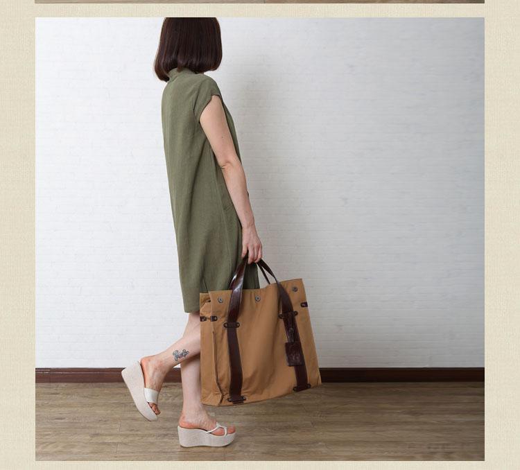 Tea green cotton sundress oversize summer linen dress