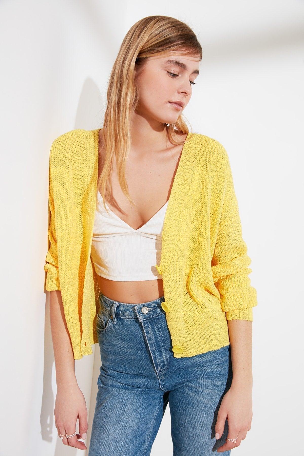 Trendyol Button Detail Cardigan