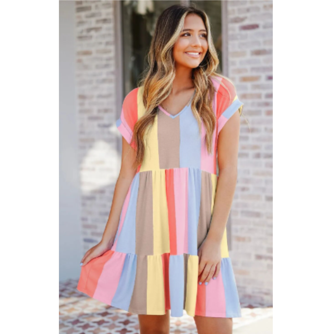 Maite Exclusive Women's Colorful Dress Elevated Occasion Wear