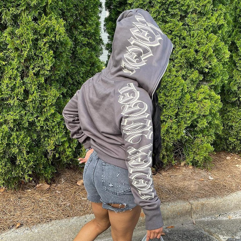 Vintage Star Graphic Hoodies Grey 1 / S Sweatshirts & Hoodies-L