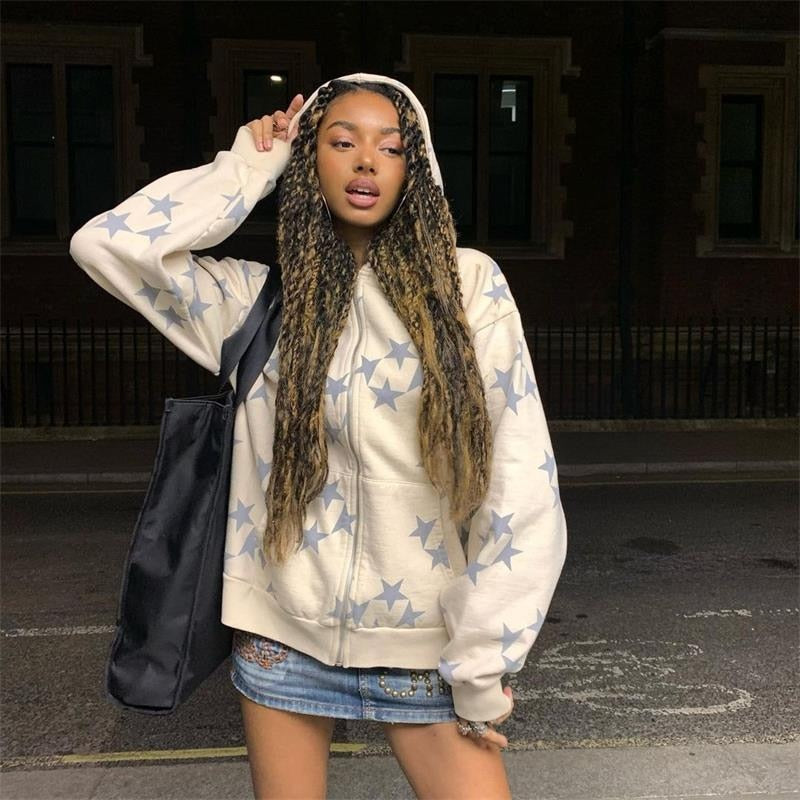 Vintage Star Graphic Hoodies