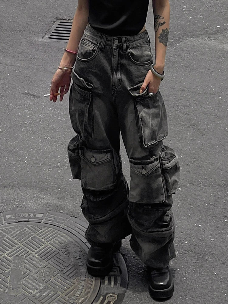 Multipocket Highstreet Cargo Pants Women Y2K Pants