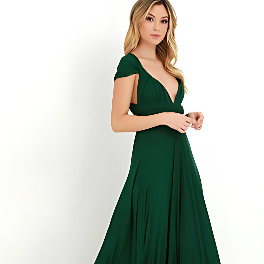 Rosa Womens Convertible Dress Minimalist Dress with Premium Casual Styling