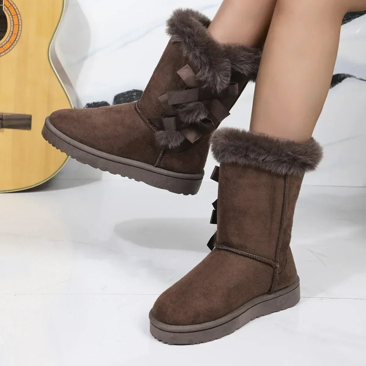 Lowtop Warm Fur Nonslip Super Mini Short Casual Snow Boot