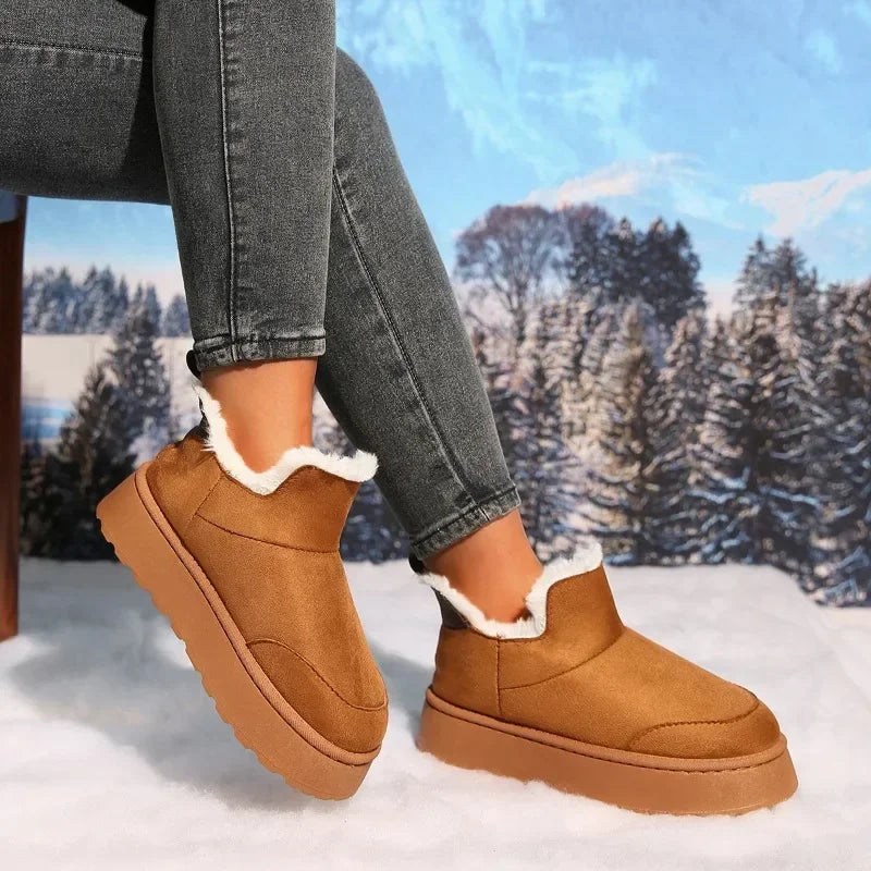Lowtop Warm Fur Super Mini Nonslip Short Outdoor Snow Boot
